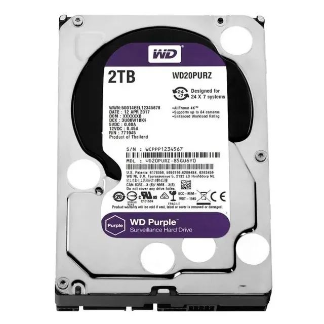 HD Western Digital Purple, 2 TB, WD20PURZ (Novo/Lacrado) - Foto 3