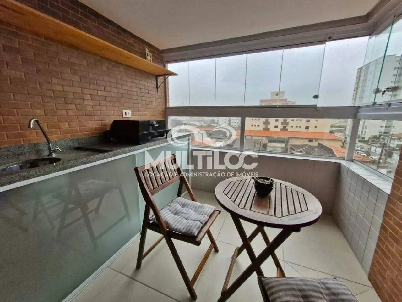Apartamento para aluguel, 1 quarto no bairro Guilhermina em Praia Grande