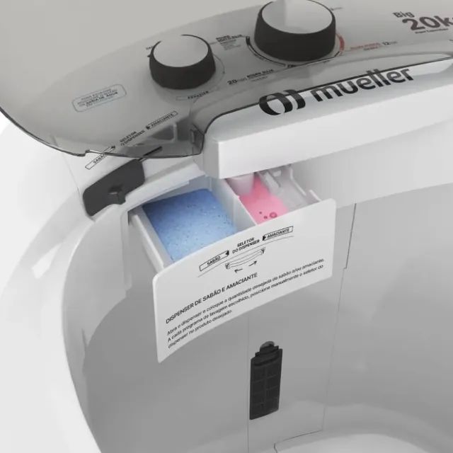 Lavadora de Roupa Tanquinho Semiautomático Mueller 20kg Big - NOVA - Foto 4
