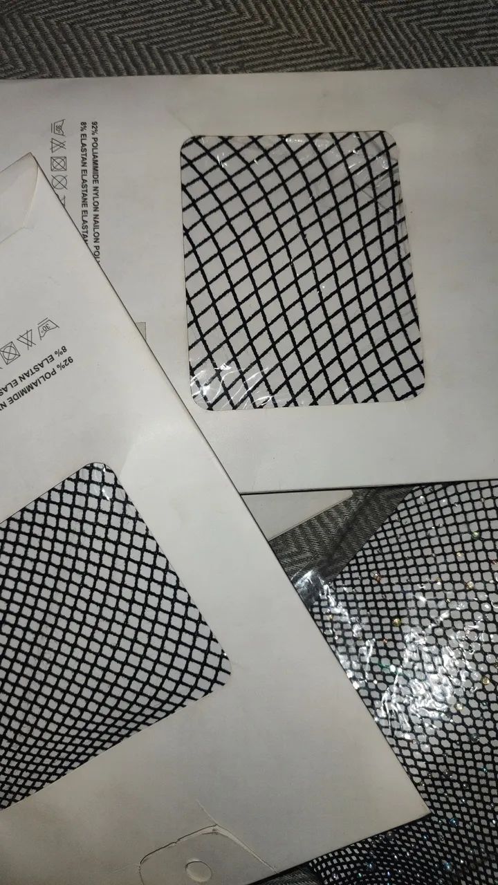 Meia arrastão com strass / toda preta / meia calça  - Foto 3