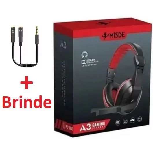 Fone de ouvido com fio headset misde A3 - Foto 2