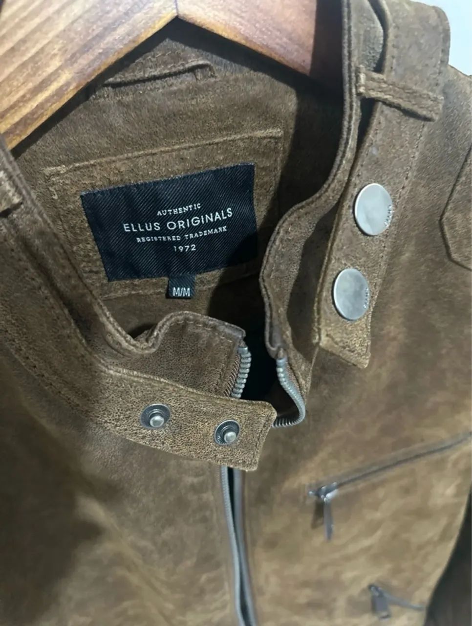 Jaqueta de Couro Marrom Masculina - Foto 2
