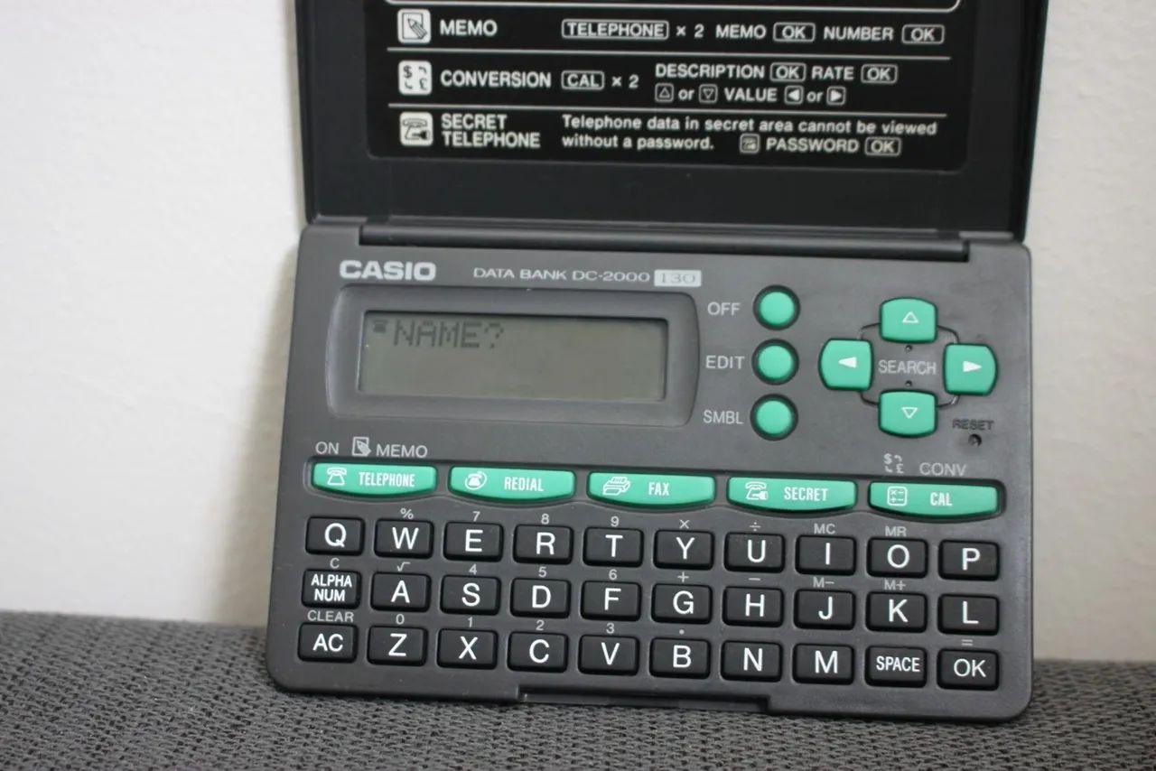 Agenda eletrônica Casio DC-2000 | testada e funcionando | anos 90 | Campinas/SP - Foto 2