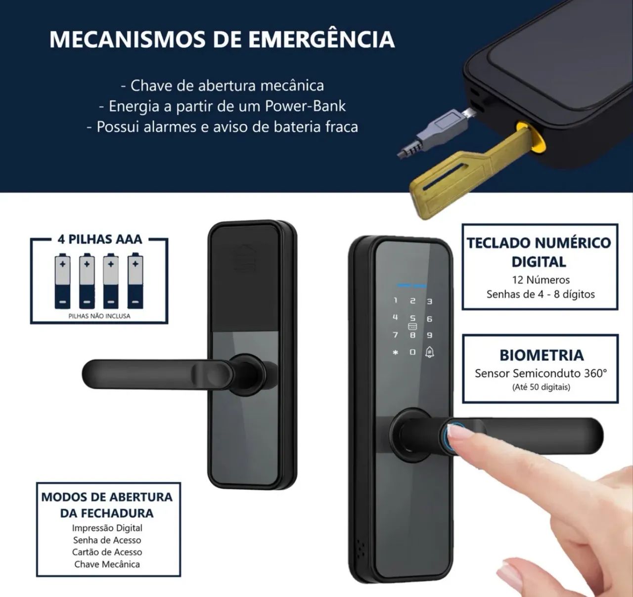 Fechadura Digital Primebras - Foto 4