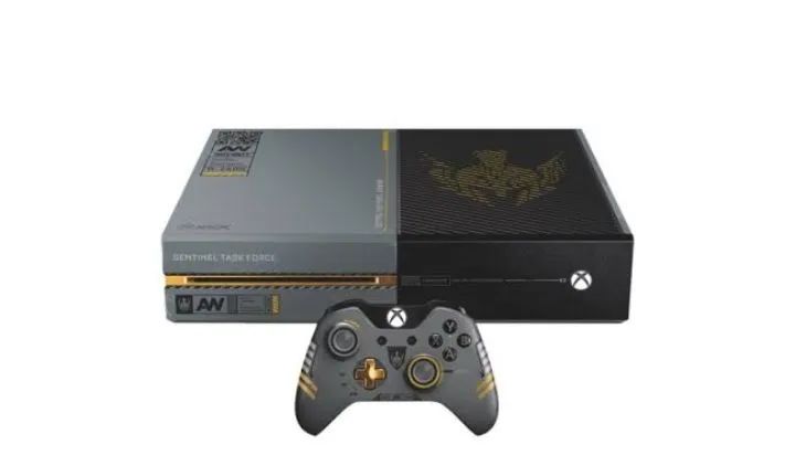 Xbox One 1tb na caixa - Edição Limitada Sentinel Task Force + 1 Controle + 2 jogos