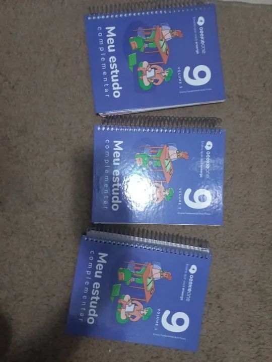 Livros Meu Estudo Complementar - Volumes 1, 2 e 3