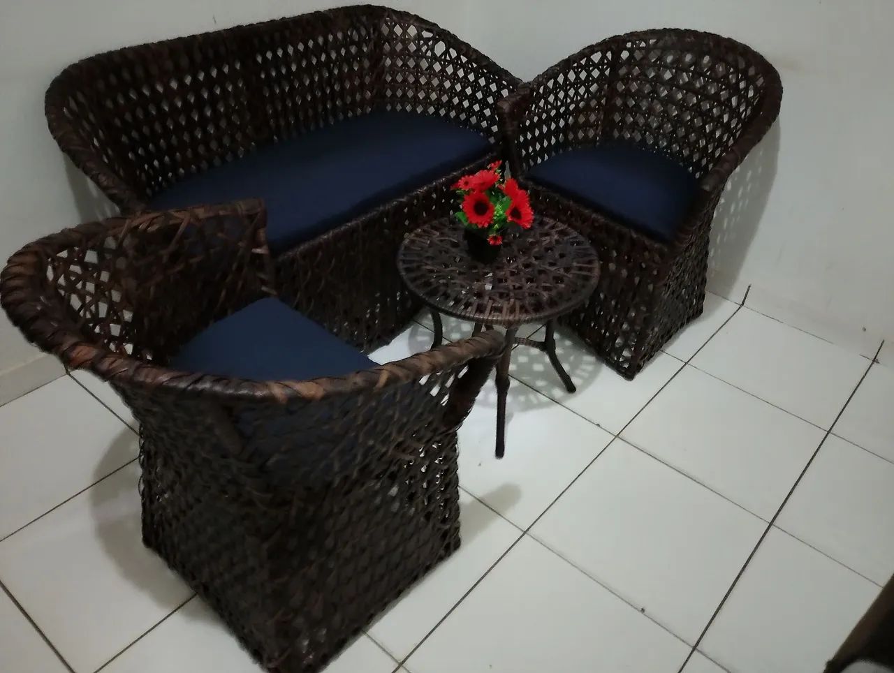 Jogo de sofa de área externa 