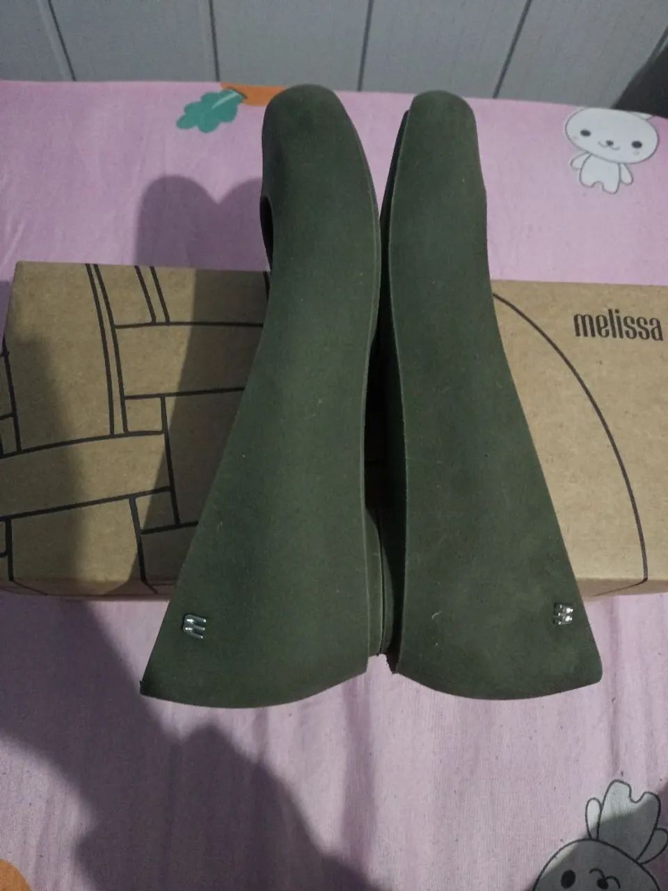 Melissa ultragirl velvet flocada verde - Foto 3