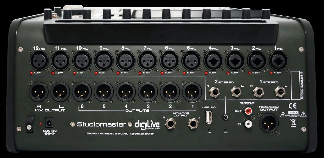 [QUEIMA DE ESTOQUE] Mesa de Som Digital Studiomaster digiLive 16 Canais - Foto 3