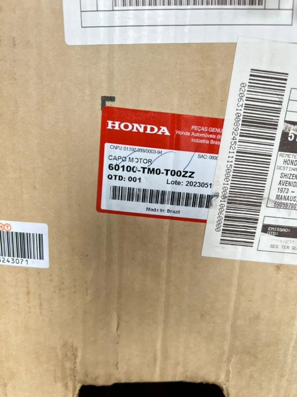 Capô Honda CITY 2010-2014 Original Honda 60100TM0T00ZZ - Foto 2