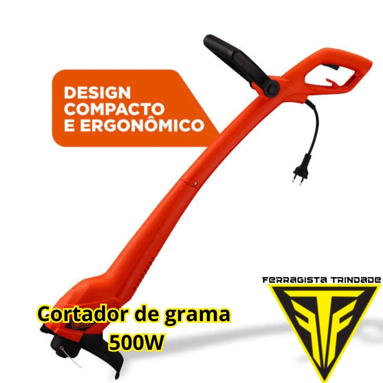Aparador de Grama 9 Pol. 500W 220V BLACK+DECKER-GL350
