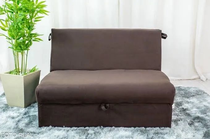 Sofá Cama 3 lugares sem braço ref : 47864 - FRETE GRÁTIS 
