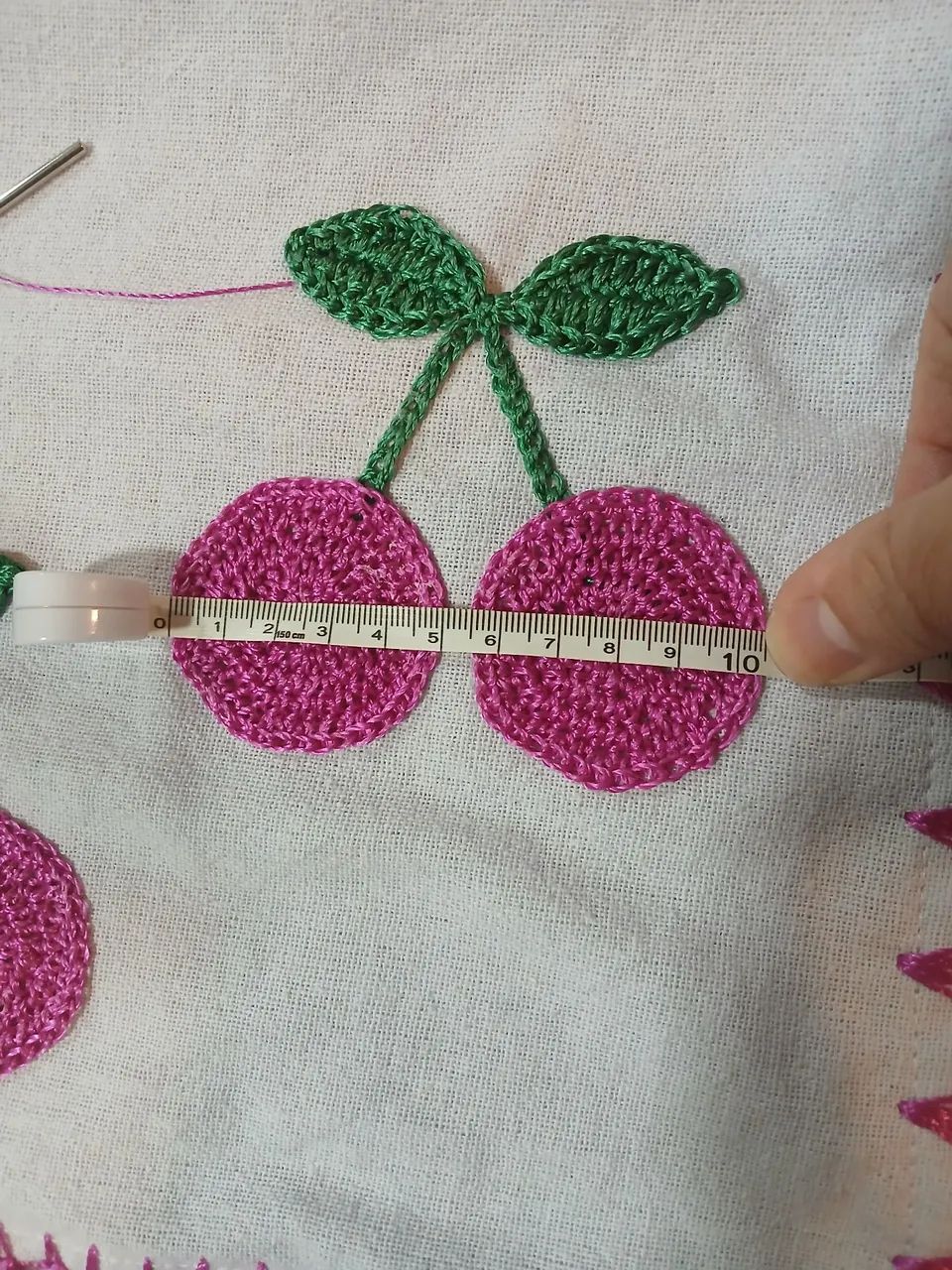 Pano Prato CROCHÊ branco 45×71cm - Foto 3