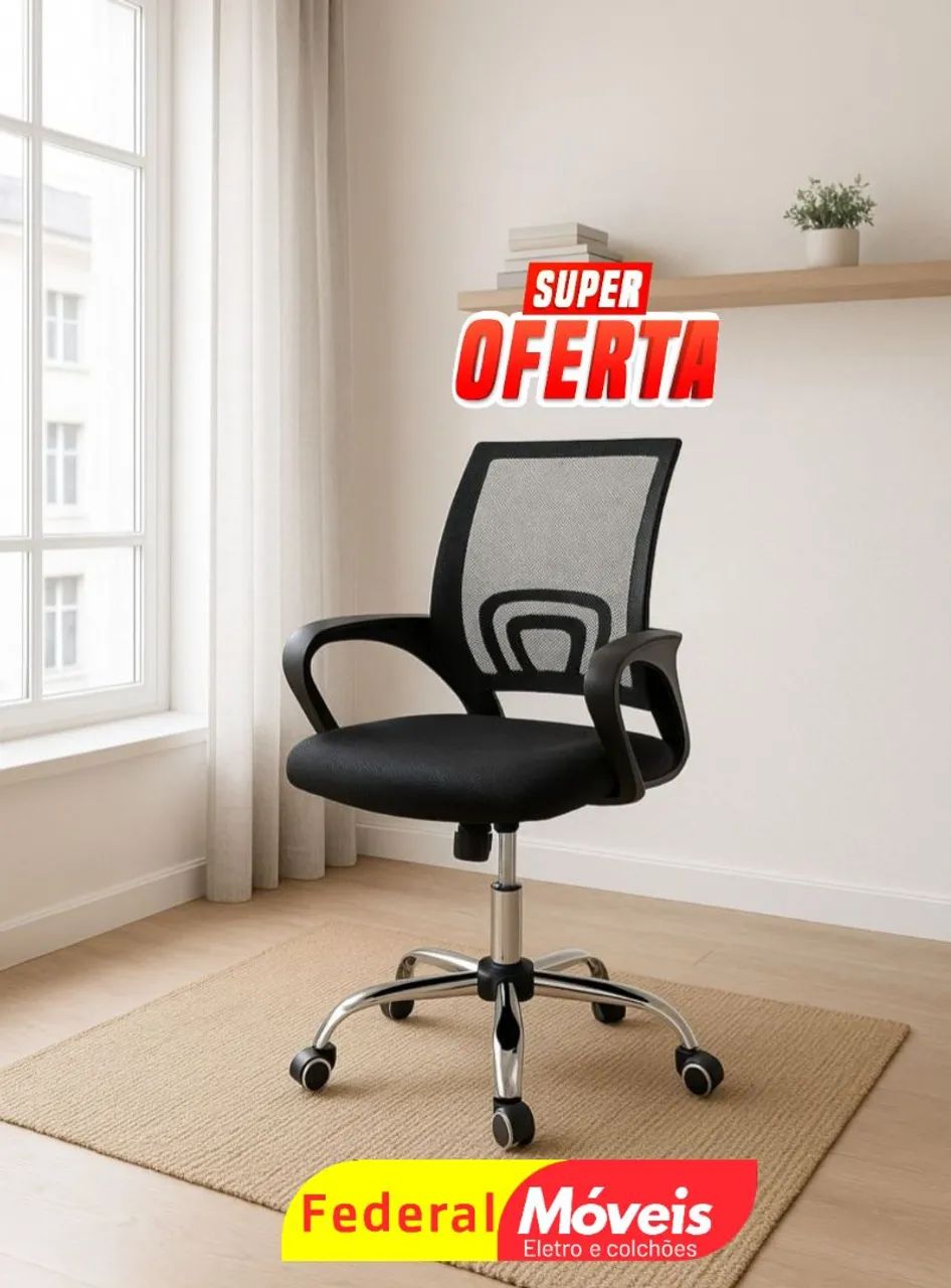 Cadeira Giratória Diretor - Ideal para home office ou empresa!