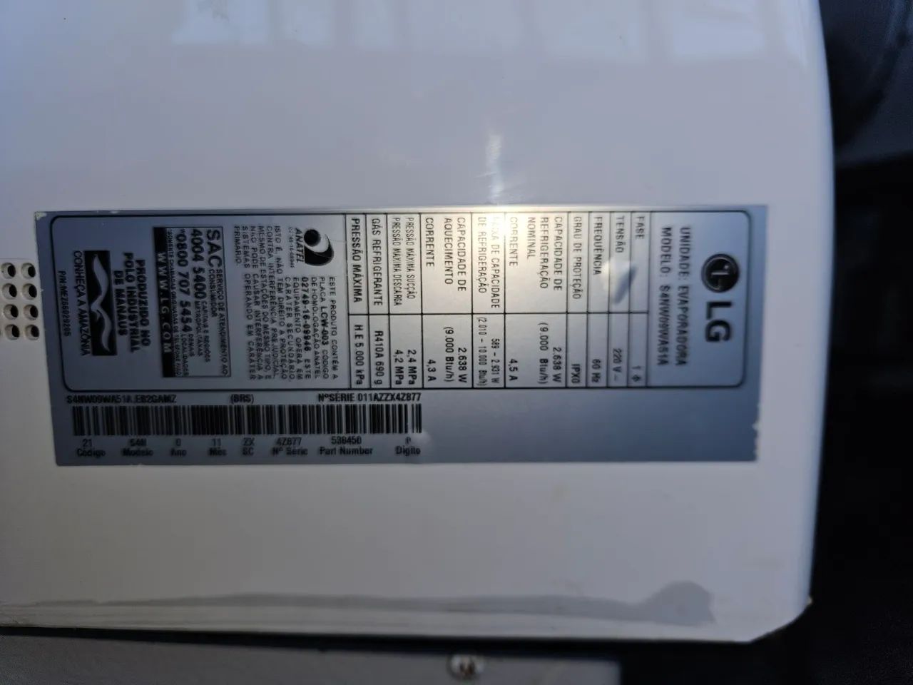 Ar-split LG Dual Inverter 9000btus só frio  - Foto 5