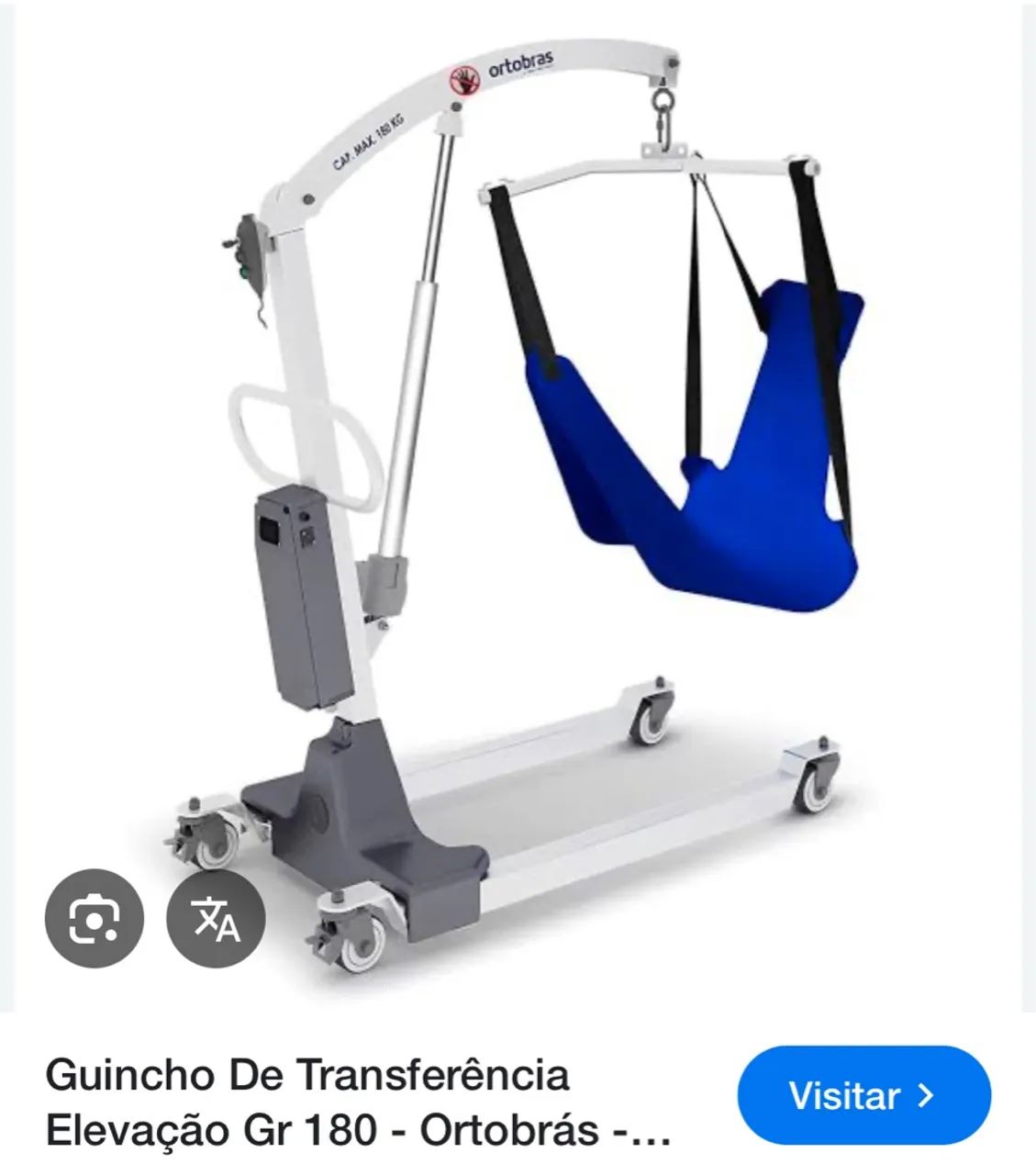 Guincho de Transferência Elevação Gr 180 - Ortobrás