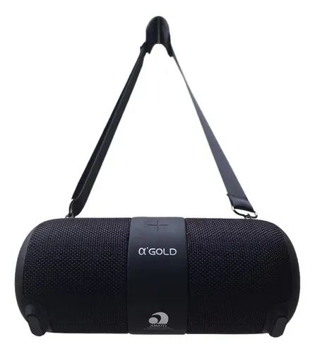 Caixa de Som Bluetooth Alpha Gold c/ Alça - Potência e Qualidade!