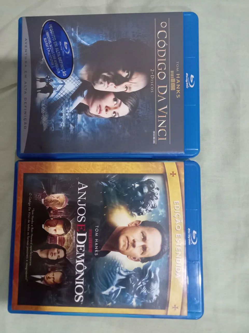 Blu-ray o Código Da Vinci e Anjos e demônios impecáveis 