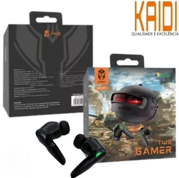  Fone Bluetooth KD-777 Kaidi Game. - Foto 5