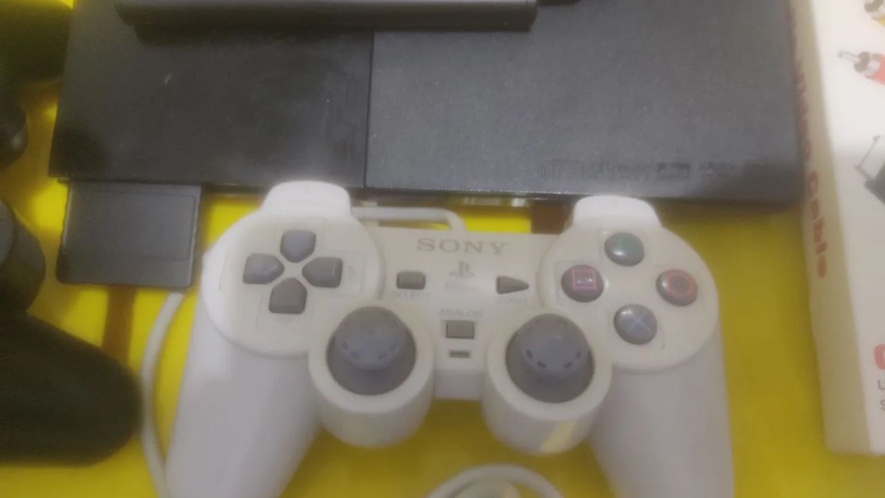 Playstation 2 slim  completo com 50 no HD externo. - Foto 2