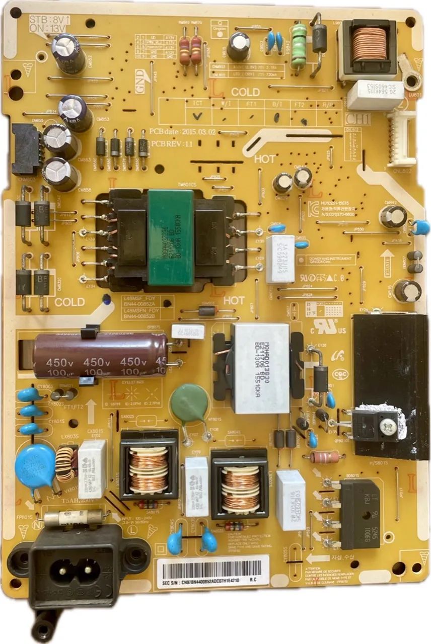 Placa Fonte Para Tv Un48j5200 Un48j5200g Bn44-00852a