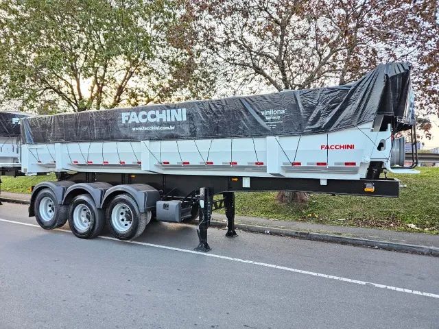 Carreta Basculante Facchini Ano 2025 0km Pronta Entrega 25m³ na lata Sem pneus Freio ABS - Foto 3