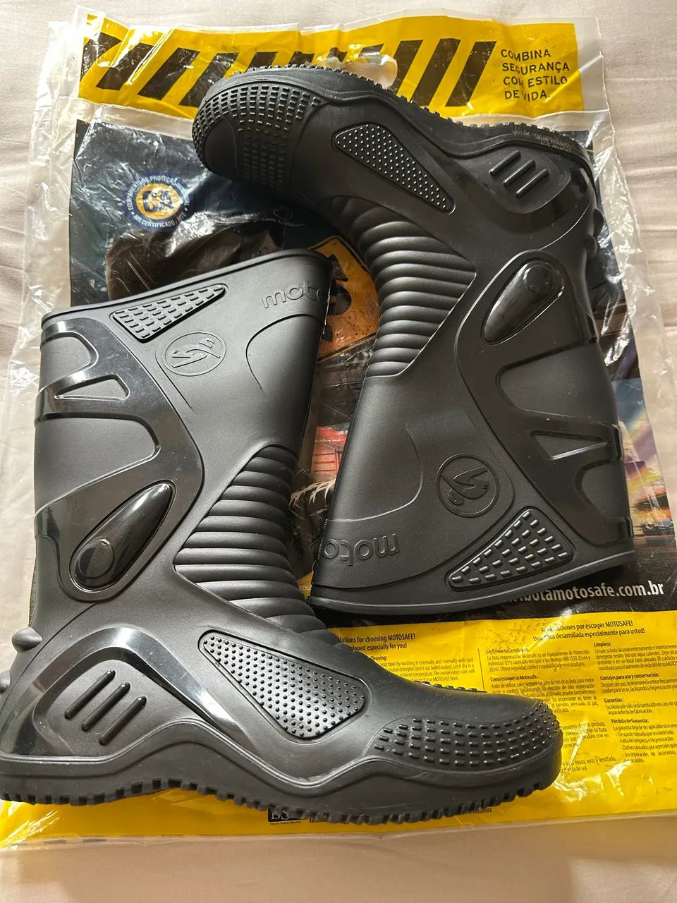 Bota Motosafe para Chuva moto 41 Calçados Esportivos Jardim