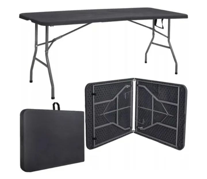 Mesa Dobrável  Maleta (preta - nova na caixa) - Foto 2