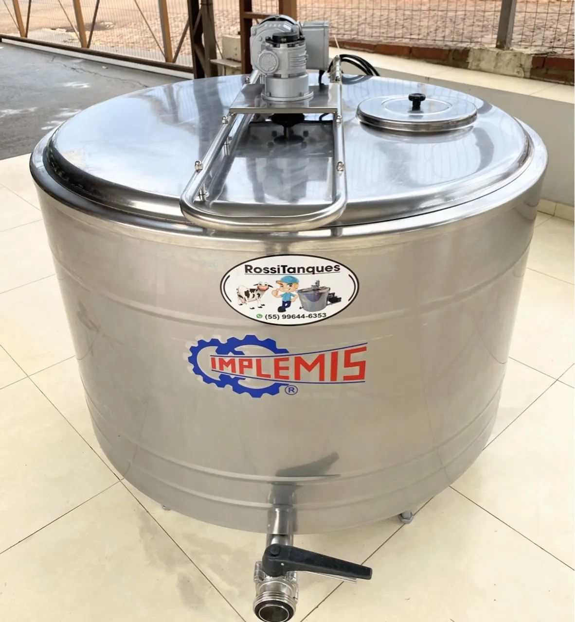 Tanque Resfriador Tina 300 Litros de Leite  para Produção d Açaí e Sorvetes Sucos 220v 