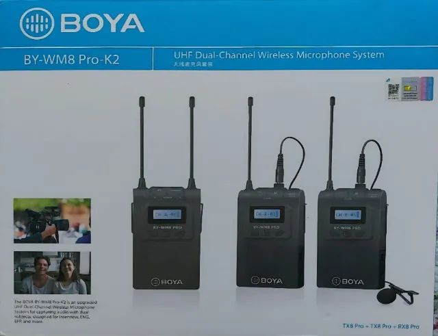 Microfone Sem Fio de Lapela Duplo BOYA BY-WM8 Pro-K2 - Foto 3