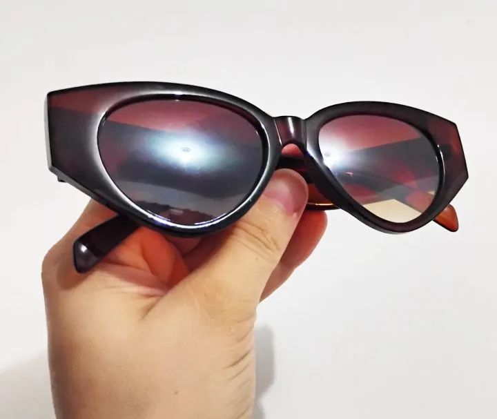 Óculos de Sol Feminino Gatinho lente degradê marron  - Foto 3