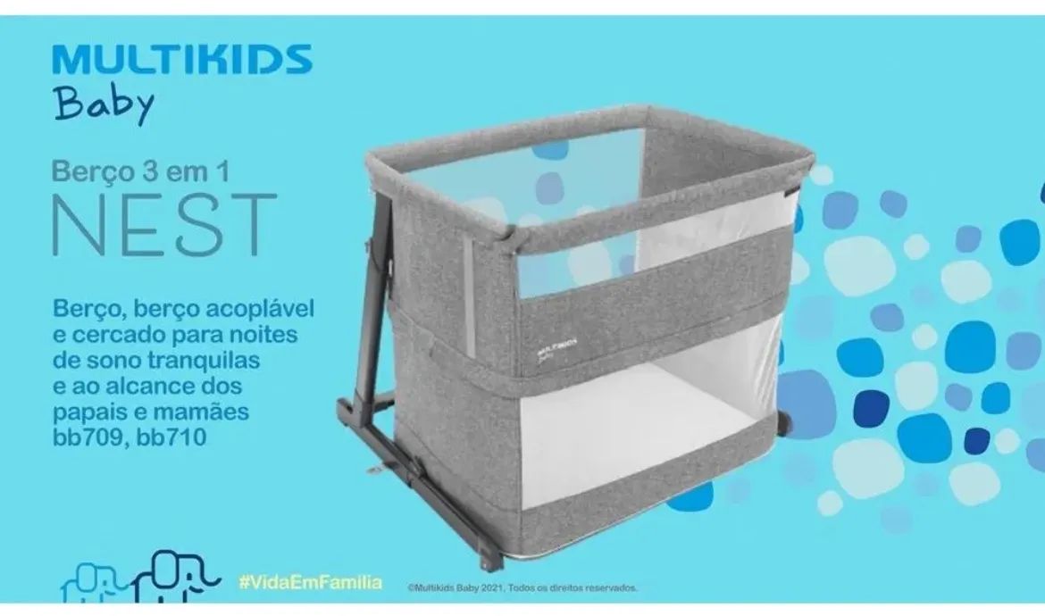 Berço 3 em 1 Nest Multikids baby - Foto 3