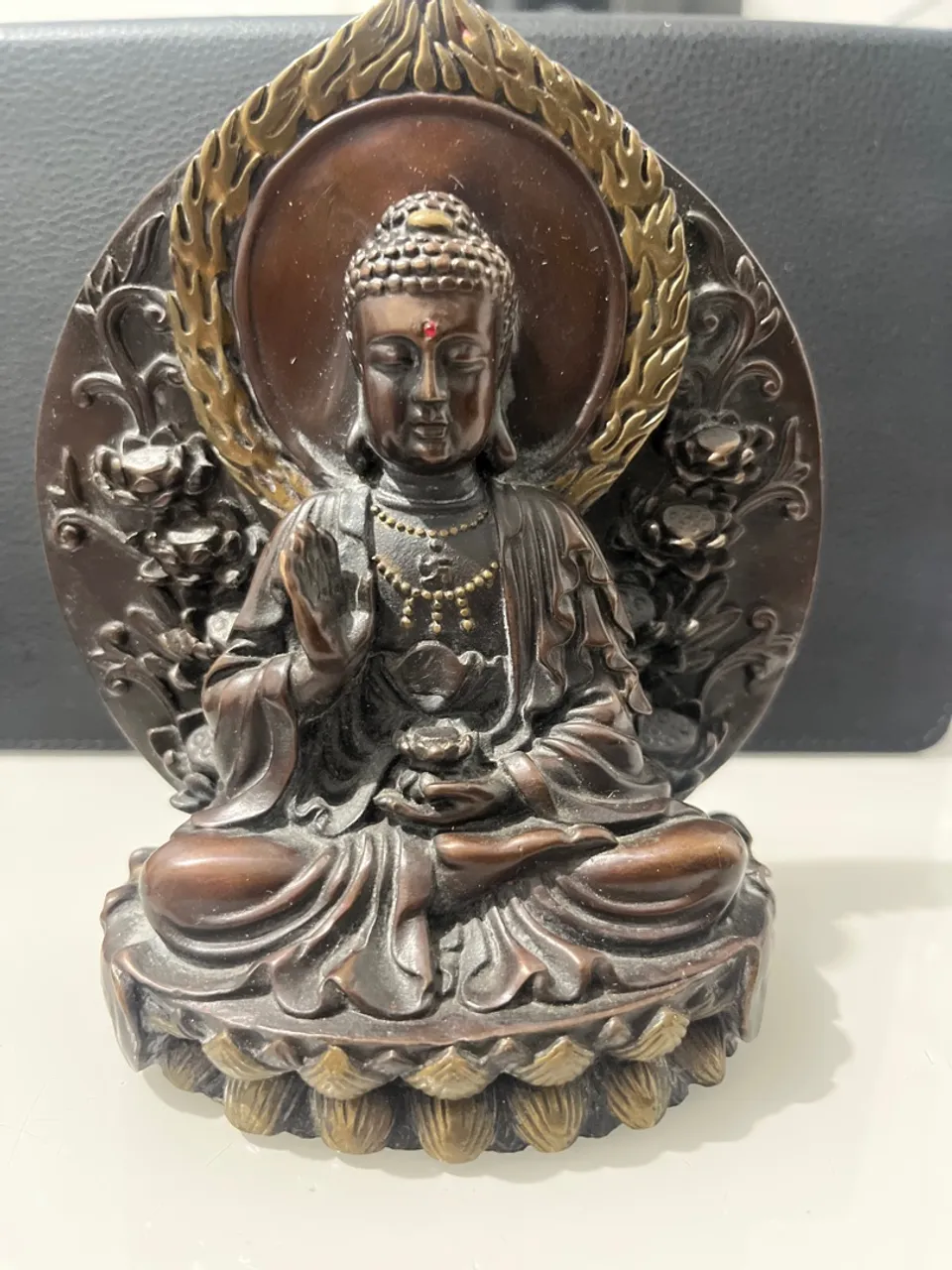 Escultura de Buda em Bronze