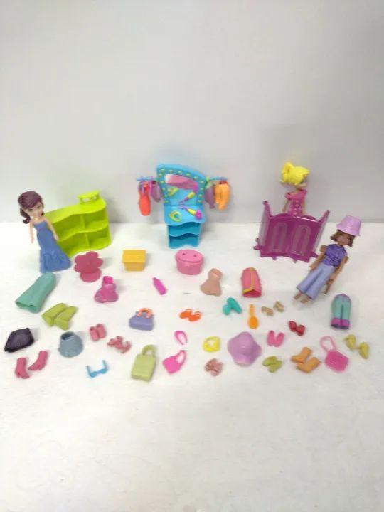 Polly Pocket kit com 3 bonecas e muitos acessórios para brincar - Foto 2