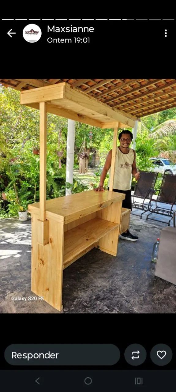 Barraca balcão desmontável/dobrável  - Foto 2