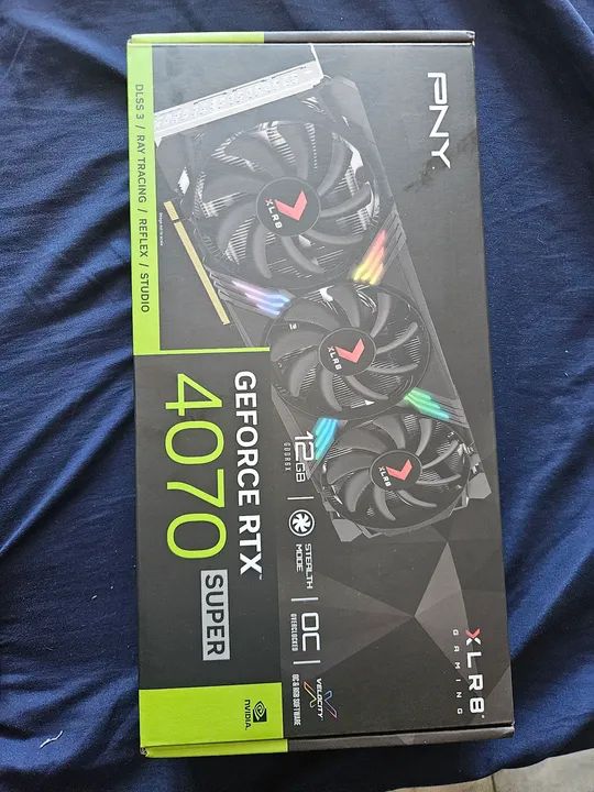 Placa de Vídeo PNY GeForce RTX 4070 Super XLR8 Gaming 12GB GDDR6