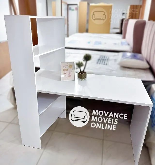 Mesa Escrivaninha Office com Estante  - Foto 2