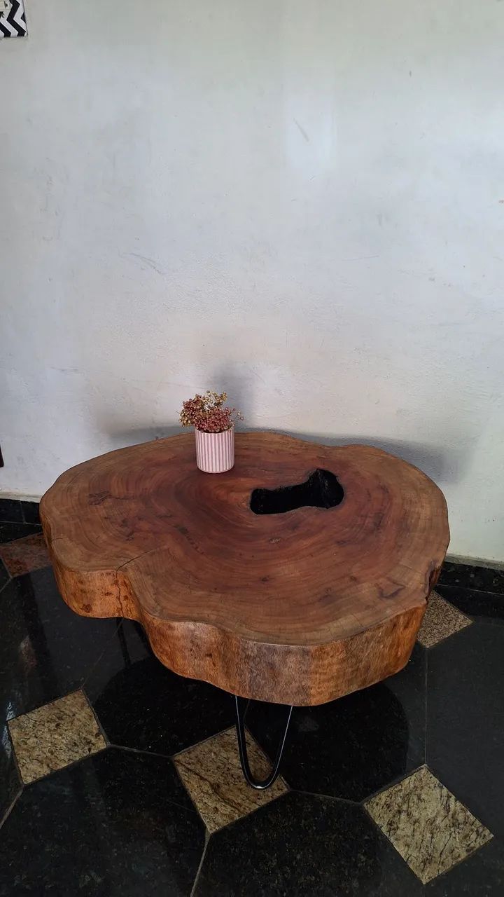 Mesa de centro de bolacha rústica  - Foto 3
