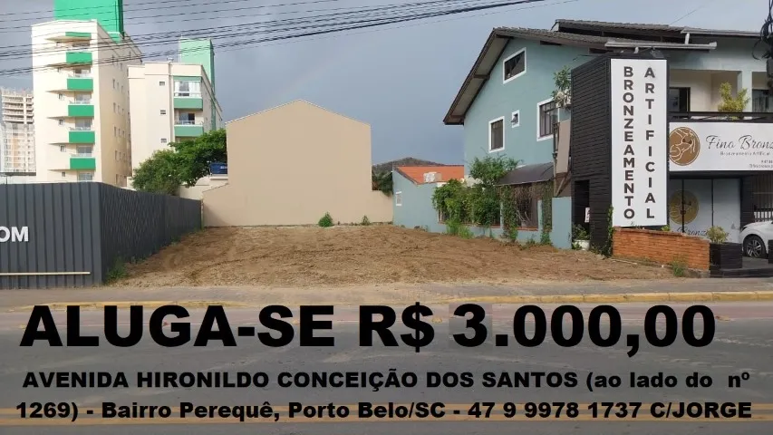 Vendo ou Alugo Terreno 324m2 em Porto Belo - Venda: 3 Mi Aluguel 3 Mil