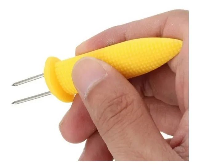 6 Espetinhos Para Milho, Queijos, Carne, Churrasco, Petiscos, Salsicha Etc - Foto 4