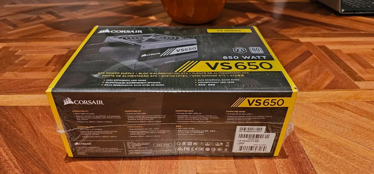 LACRADA, NOVA Fonte Corsair VS650 650W 80 Plus - Foto 3