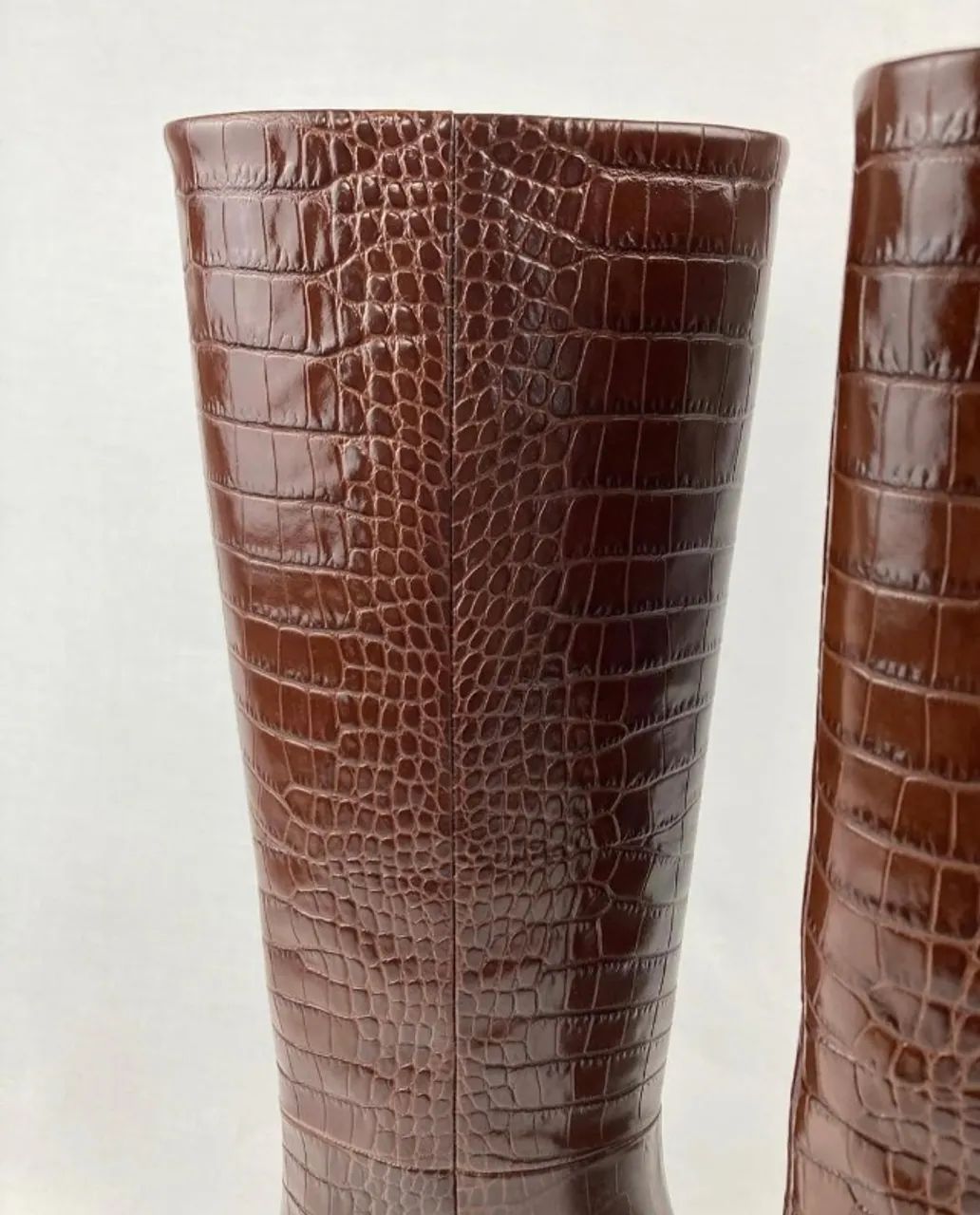 BOTA PARIS TEXAS Xcoco embossed croco stiletto boot - Foto 3
