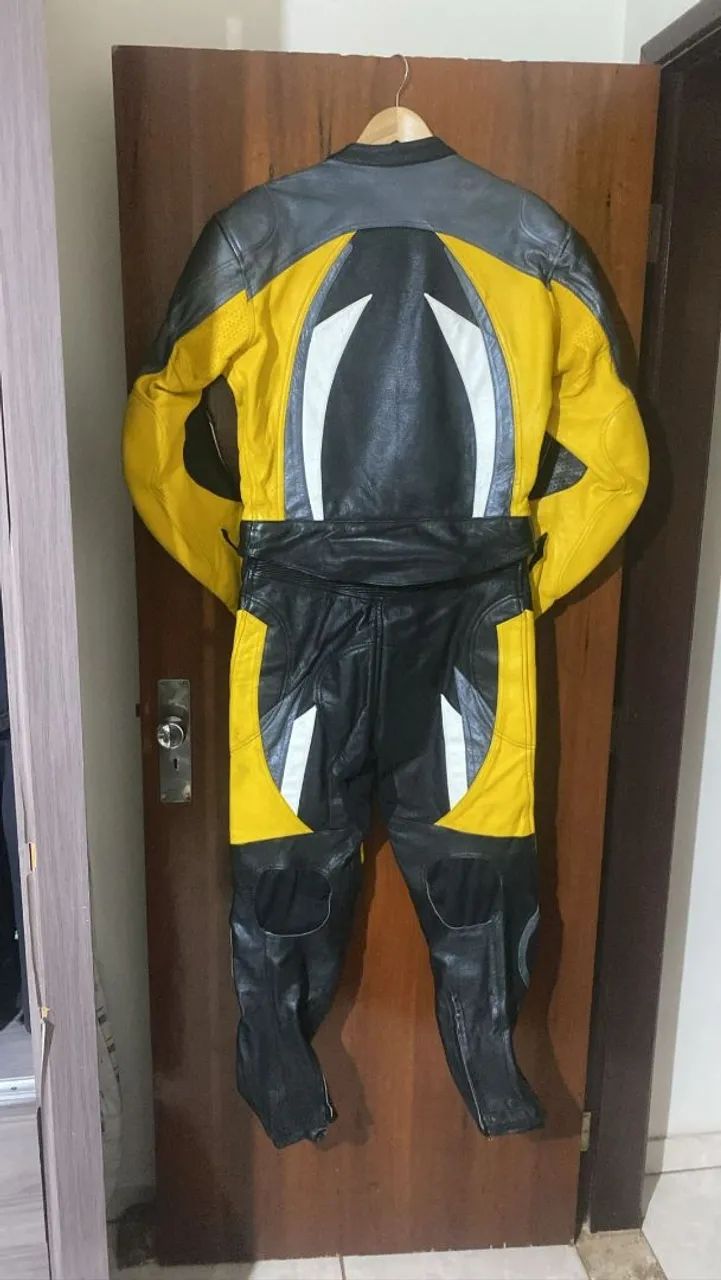 Macacão de Couro para Motociclista - Foto 2
