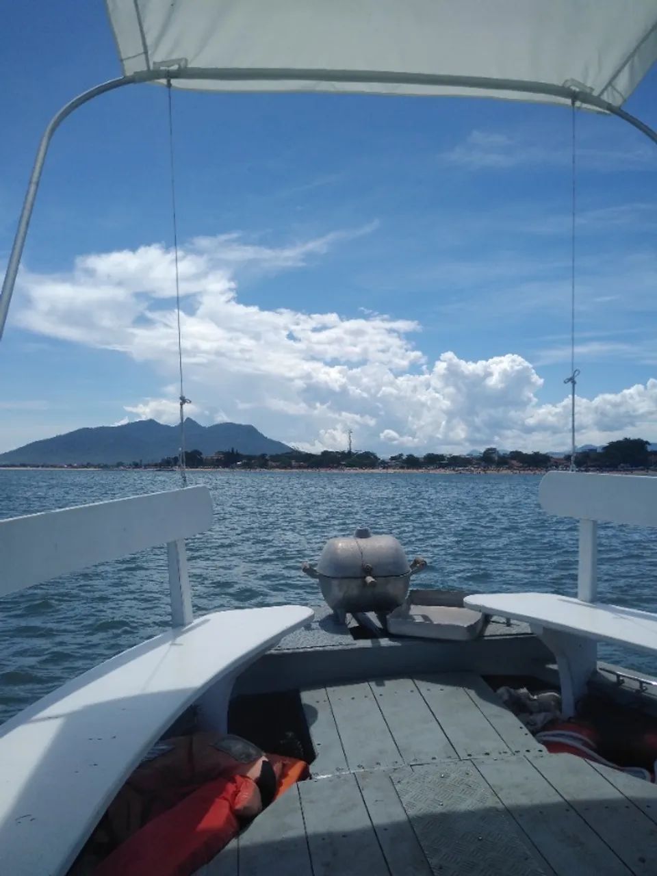 Vendo barco motor B18 casco de fibra - Foto 8