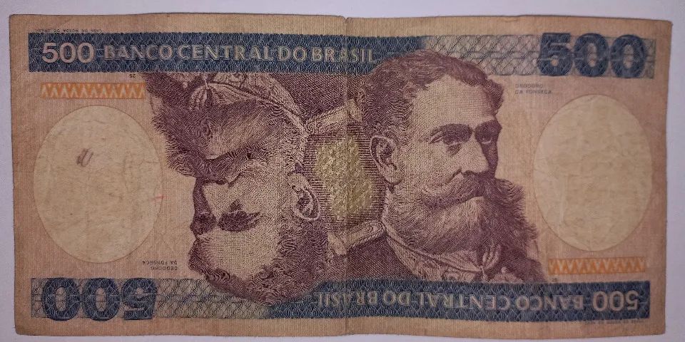 Cédula do Brasil 500 Cruzeiros