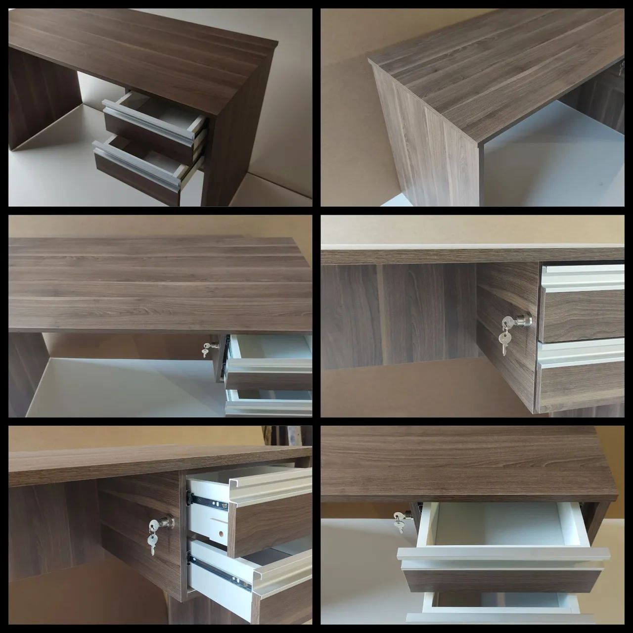 Mesas de escritório 100% MDF 18mm,  cores diferentes novas valor unitário r$550 à - Foto 5