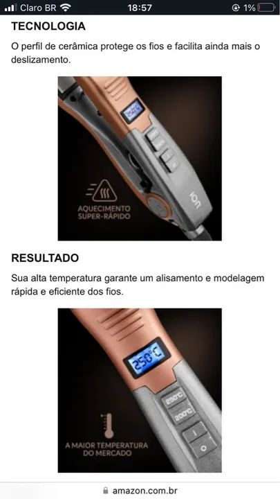 Prancha de Cabelo Taiff Vulcan Profissional - Foto 3