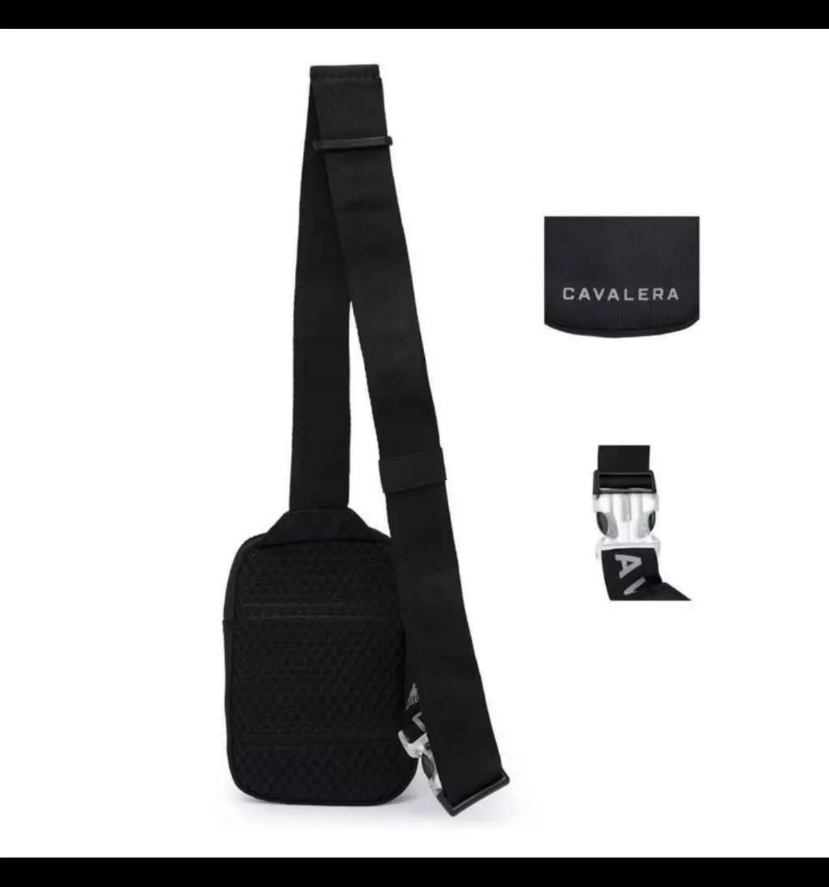 Bolsa de Ombro Cavalera Preta - Foto 2