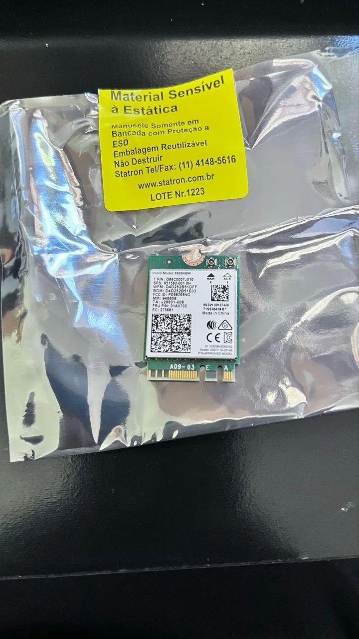 Placa Wi-Fi 8265NGW - Foto 2