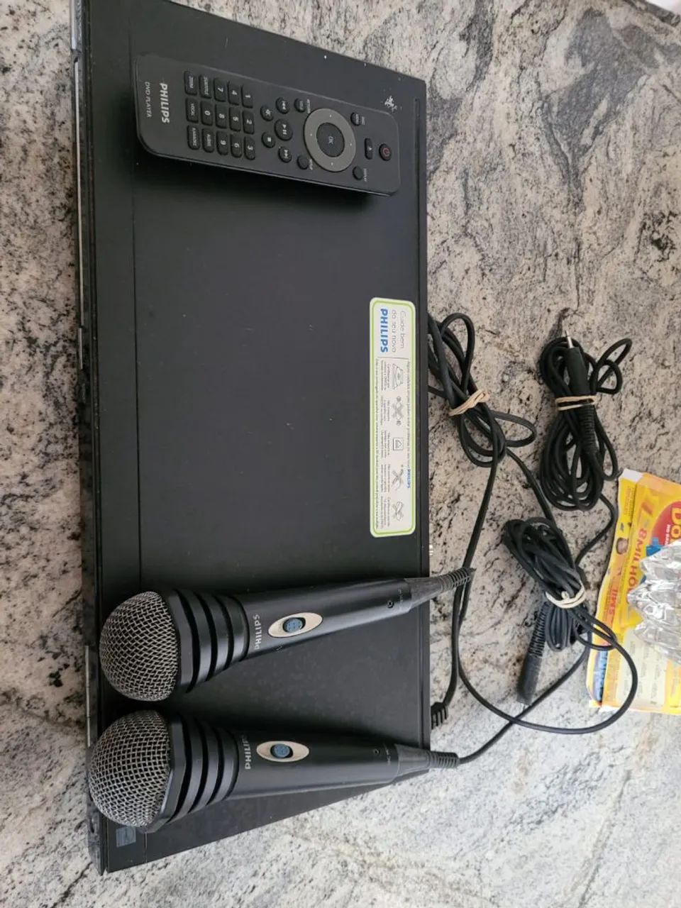 Dvd Philips com karaokê dois microfone  - Foto 3
